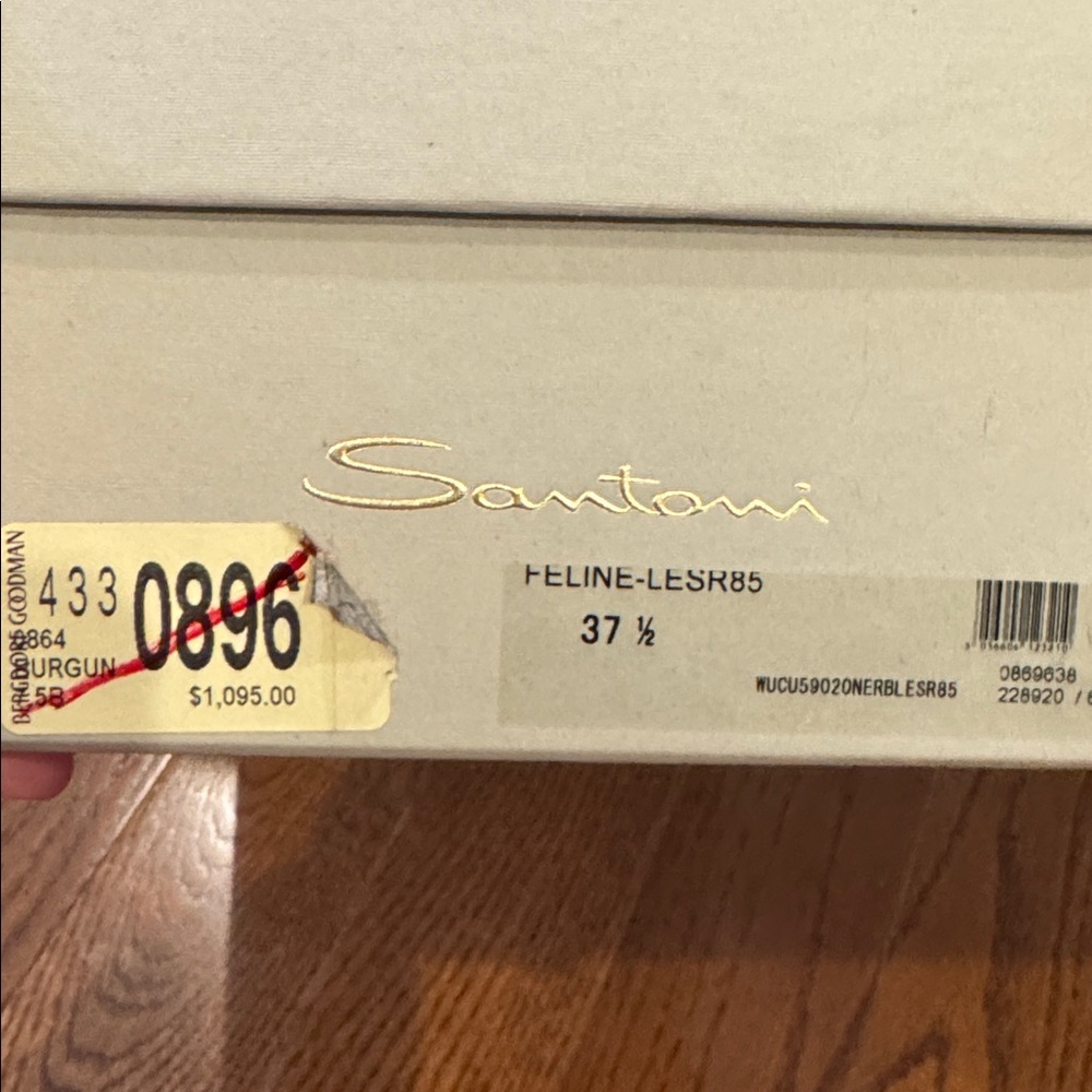 Santoni Woman’s Red Penny Loafers - Picture 4 of 17